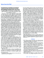 Campylobacteriosis Outbreak Associated with Consuming Undercooked Chicken Liver Pt  Ohio and Oregon December 2013January 2014