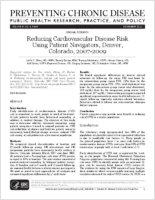 Reducing Cardiovascular Disease Risk Using Patient Navigators Denver Colorado 20072009