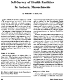Selfsurvey of health facilities in Auburn Massachusetts