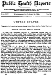 Public health reports  v 14 no 29 July 21 1899