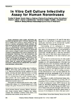 In Vitro Cell Culture Infectivity Assay for Human Noroviruses