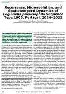 Recurrence Microevolution and Spatiotemporal Dynamics of Legionella pneumophila Sequence Type 1905 Portugal 20142022