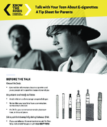 Talk with Your Teen About ECigarettes A Tip Sheet for Parents