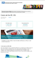 Casos de enfermedad del coronavirus COVID19 casos en los EE UU Actualizado el 18 de agosto del 2020
