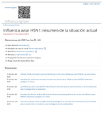 Influenza aviar H5N1  resumen de la situacin actual