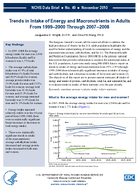 Trends in Intake of Energy and Macronutrients in Adults From 19992000 Through 20072008