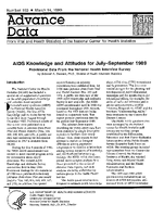 AIDS Knowledge and Attitudes for JulySeptember 1989 Provisional Data From the National Health Interview Survey