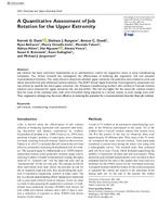 A Quantitative Assessment of Job Rotation for the Upper Extremity