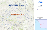 500 Cities Project Local Data for Better Health 2014 San Marcos CA