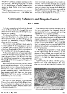 Community volunteers and mosquito control