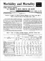 Morbidity and Mortality Weekly Report For release June 19 1959 Vol 8 No 23
