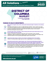 CDCs Investments to Combat Antibiotic Resistance Threats District of Columbia Fiscal Year 2023