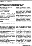 Guidelines for Designing Rapid Assessment Surveys of HIV Seroprevalence Among Hospitalized Patients