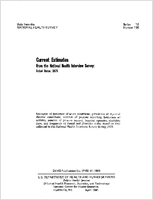 Current estimates from the national health interview survey United States 1979