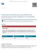 Deteccin de la influenza aviar H5N1 en los Estados Unidos aves de patio y comerciales