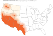 Surveillance for Coccidioidomycosis Histoplasmosis and Blastomycosis  United States 2019 Supplementary Figure 1 Estimated geographic range of coccidioidomycosis