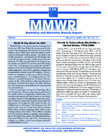 MMWR Morbidity and Mortality Weekly Report Vol 52 No 11 March 21 2003