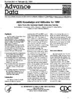 AIDS Knowledge and Attitudes for 1992