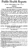 Public Health Reports  v 54 no 36 SEPTEMBER 8 1939