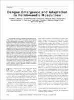 Dengue Emergence and Adaptation to Peridomestic Mosquitoes
