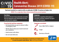 Health Alert Coronavirus Disease 2019