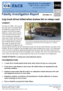 Log Truck Driver Killed When Brakes Fail on Steep Road