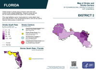 FL Congressional District 02 Stroke and Stroke Centers Map 119th Congress