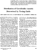 Distribution of Coccidioides immitis determined by testing cattle