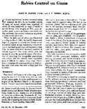 Rabies Control On Guam