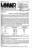 Morbidity and Mortality Weekly Report MMWR December 5 1980  Vol 29  No 48