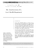 The Transformation Of A Local Health Department