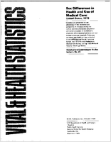 Sex Differences in Health and Use of Medical Care United States 1979