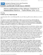 History and Evolution of the Advisory Committee on Immunization PracticesUnited States 19642014