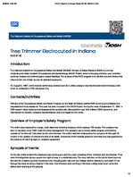 Tree Trimmer Electrocuted in Indiana FACE 8765
