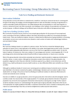Increasing Cancer Screening Group Education for Clients for Breast Cervical and Colorectal Cancers
