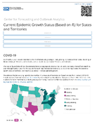 Current Epidemic Growth Status Based onRt for States and Territories