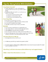 Tips for Being Active With Diabetes