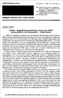 MMWR Morbidity and Mortality Weekly Report December 2 1983  Vol 32  No 47