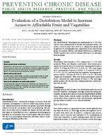 Evaluation of a Distribution Model to Increase Access to Affordable Fruits and Vegetables