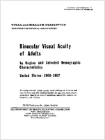 Binocular visual acuity of adults by region and selected demographic characteristics United States 19601962