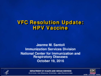 VFC Resolution Update HPV Vaccine 2016