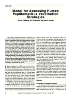 Model for Assessing Human Papillomavirus Vaccination Strategies