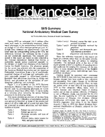 1979 Summary National Ambulatory Medical Care Survey