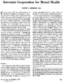 Interstate cooperation for mental health