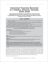 Intestinal Toxemia Botulism in 3 Adults Ontario Canada 20062008