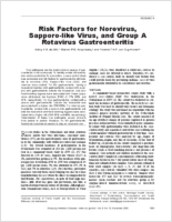 Risk Factors for Norovirus Sapporolike Virus and Group A Rotavirus Gastroenteritis