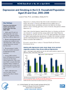 Depression and Smoking in the US Household Population Aged 20 and Over 20052008