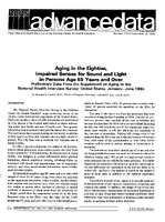 Aging in the Eighties Impaired Senses for Sound and Light in Persons Age 65 Years and Over Preliminary Data From the Supplement on Aging to the National Health Interview Survey United States JanuaryJune 1984