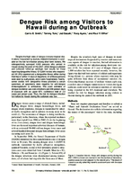 Dengue Risk among Visitors to Hawaii during an Outbreak
