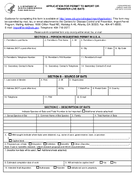 Application for Permit to Import or Transfer Live Bats